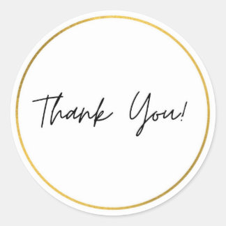 Minimalist thank you sticker