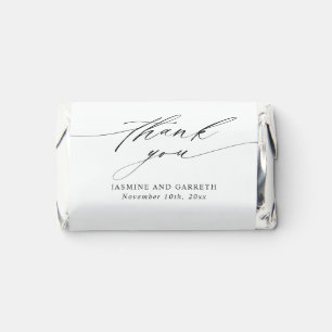 Minimalist Thank You Wedding Favour Hershey's Miniatures