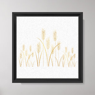 Minimalist Thanksgiving Wall Art – Abstract Golden