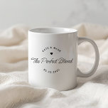 Minimalist The Perfect Blend Wedding Newlywed Gift Coffee Mug<br><div class="desc">Wedding coffee mug gift for the newlyweds featuring modern minimalist "The Perfect Blend" design. Personalized with couple's name and wedding date.</div>