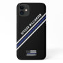 Minimalist Thin Blue Line Police Officer Custom iPhone 11 Case