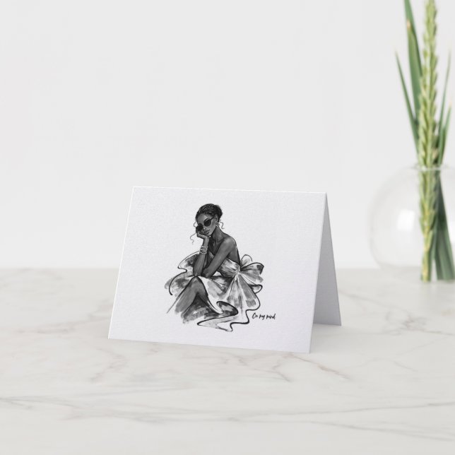 Minimalist Thinking of You Card | On My Mind Madam (Front)