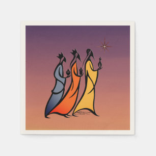 Minimalist Three Wise Men Napkins
