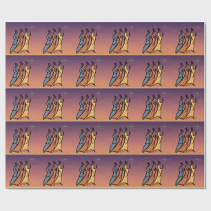 Minimalist Three Wise Men Wrapping Paper