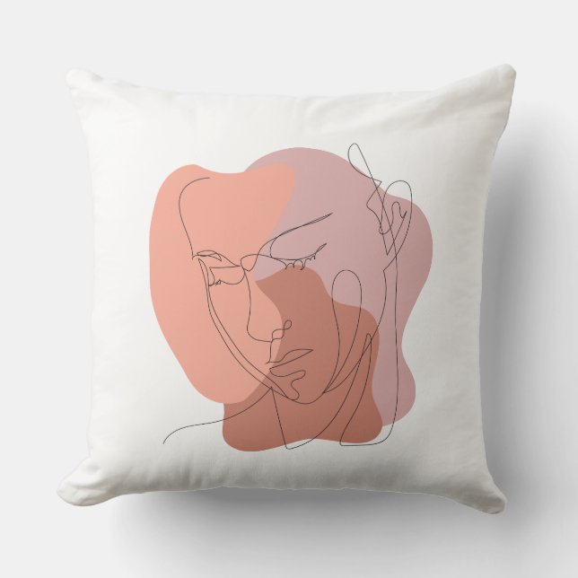 minimalist Throw Pillow 16" x 16" (Front)