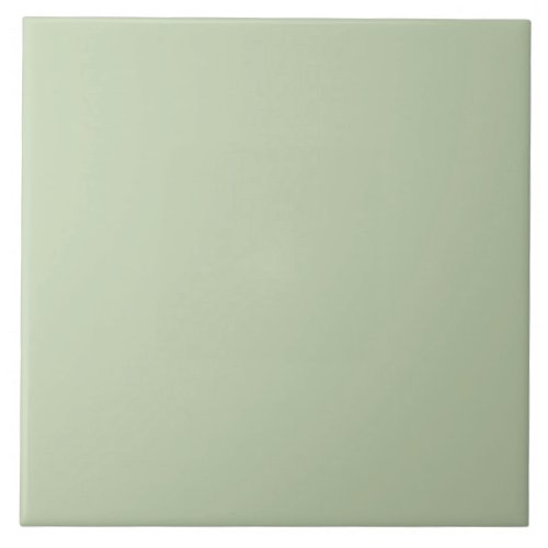 Minimalist Tinted Bonsai Green Plain Solid Color Ceramic Tile