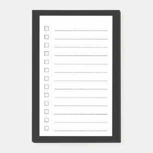 Minimalist To Do List  Post-it Notes