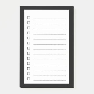 Minimalist To Do List Post-it Notes