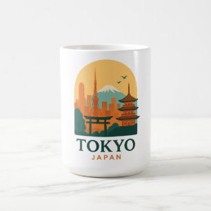 Minimalist Tokyo Japan Travel Modern Color Morph Mug