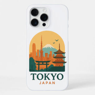 Minimalist Tokyo Japan Travel Modern iPhone 16 Pro Max Case