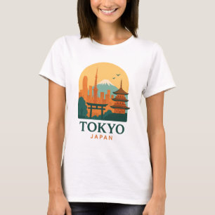 Minimalist Tokyo Japan Travel Modern T-Shirt