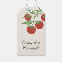 Minimalist Tomato Botanical Harvest Custom Red