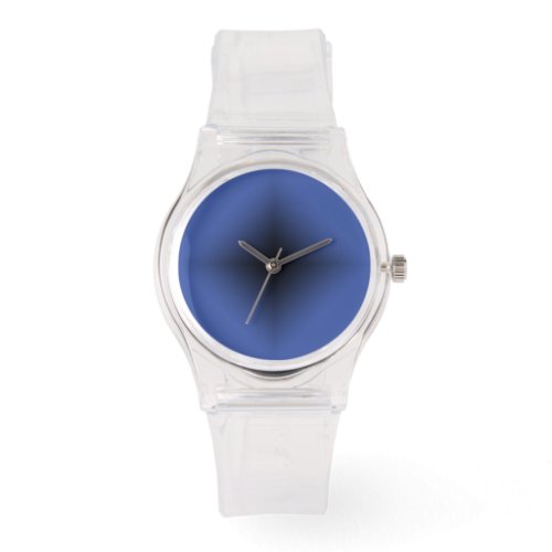 Minimalist Transparent with Black and Blue Dial Watch