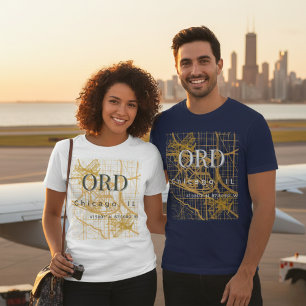 Minimalist Travel City   ORD Chicago Airport Code  T-Shirt
