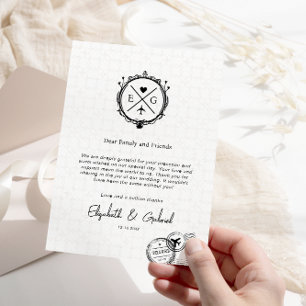 Minimalist Travel Destination Wedding Black Thank You Card