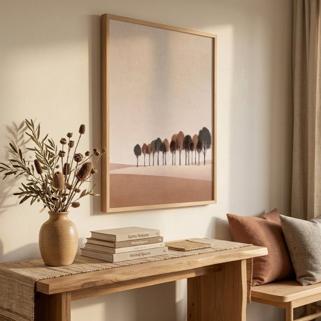 Minimalist Tree Line Wall Art for Living Room Deco (Creator Uploaded)
