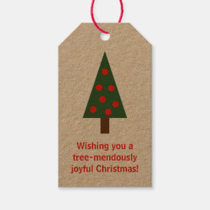 Minimalist "Tree-mendous" Christmas Gift Tags