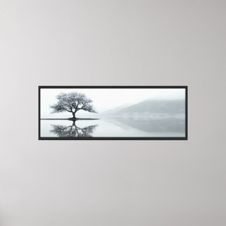 Minimalist Tree Reflection Canvas Print