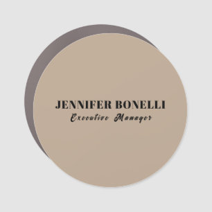 Minimalist trendy personalized customized name car magnet