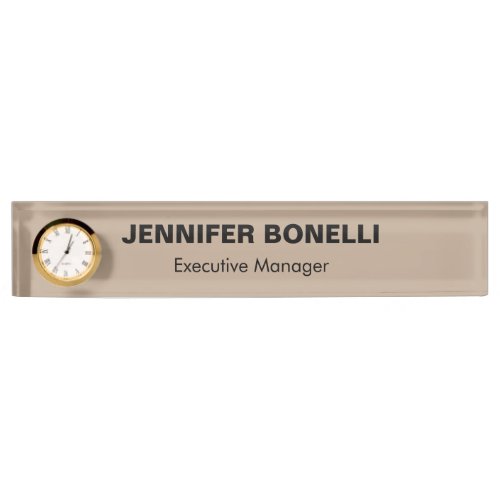 Minimalist trendy personalized customized name desk name plate