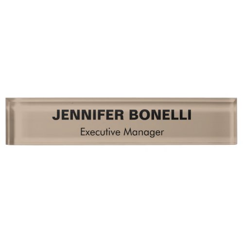 Minimalist trendy personalized customized name desk name plate