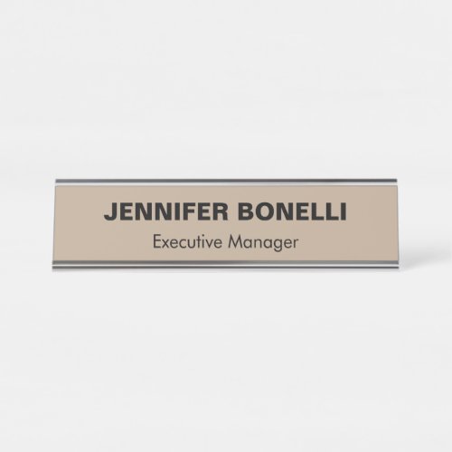 Minimalist trendy personalized customized name desk name plate