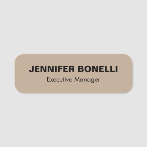 Minimalist trendy personalized customized name name tag