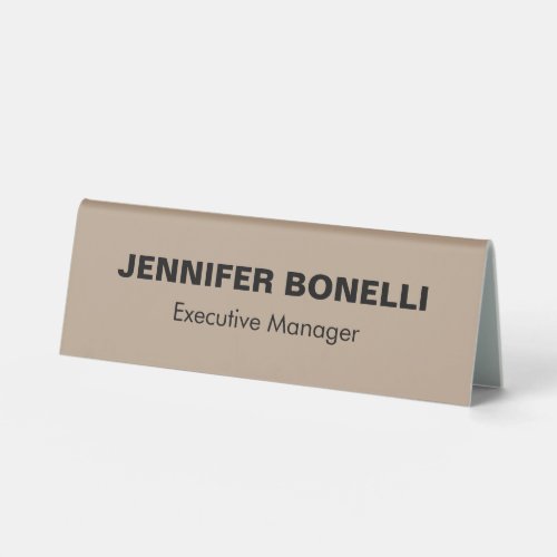 Minimalist trendy personalized customized name table tent sign