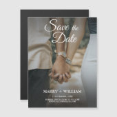 Minimalist Trendy Replace Photo Save The Date Card (Front/Back)