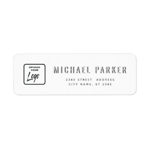 Minimalist trendy simple plain custom logo label