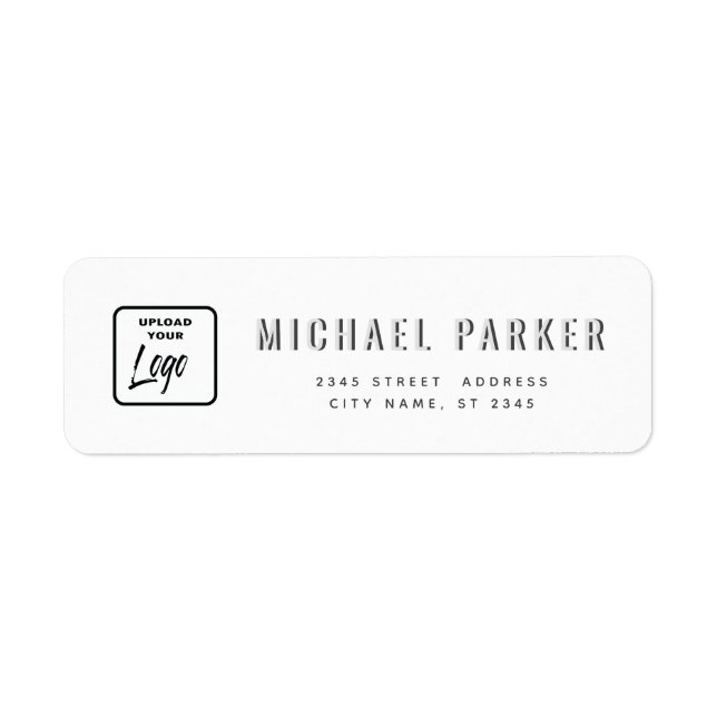 Minimalist trendy simple plain custom logo label (Front)