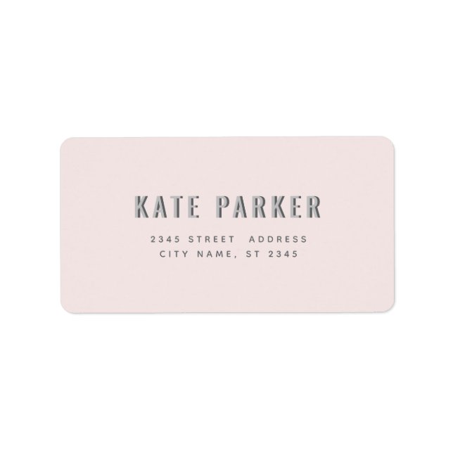 Minimalist trendy simple plain label (Front)