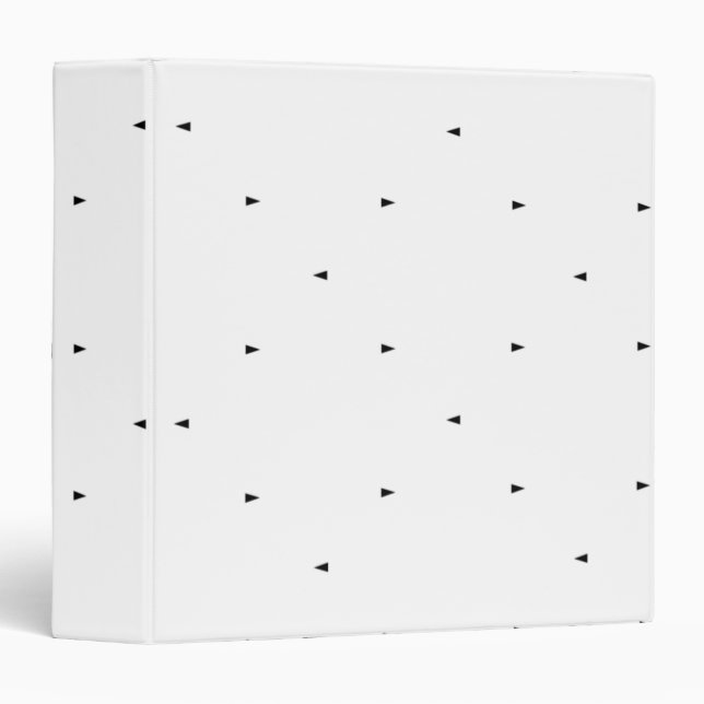 Minimalist Triangle Pattern File Folder Set (Front/Spine)