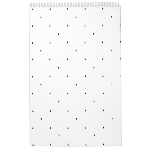 Minimalist Triangle Pattern File Folder Set Calendar
