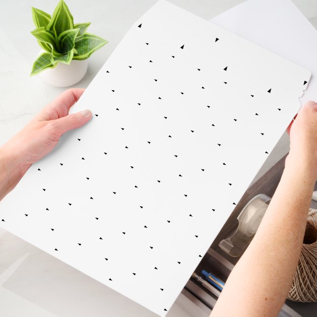 Minimalist Triangle Pattern File Folder Set Envelope Mailers (Desk)