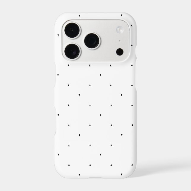 Minimalist Triangle Pattern File Folder Set iPhone Case (Back)
