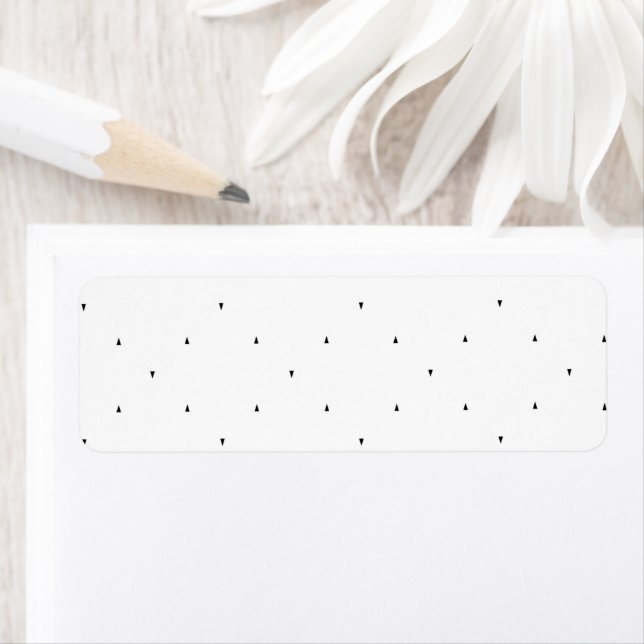 Minimalist Triangle Pattern File Folder Set Label (Insitu)