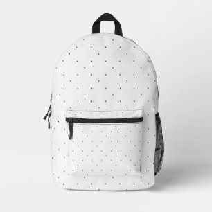 Minimalist Triangle Pattern File Folder Set Printed Backpack