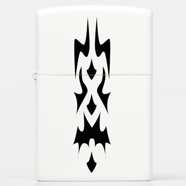 Minimalist Tribal Zippo Lighter (Front)