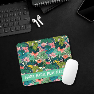 Minimalist Tropical Mouse Pad
