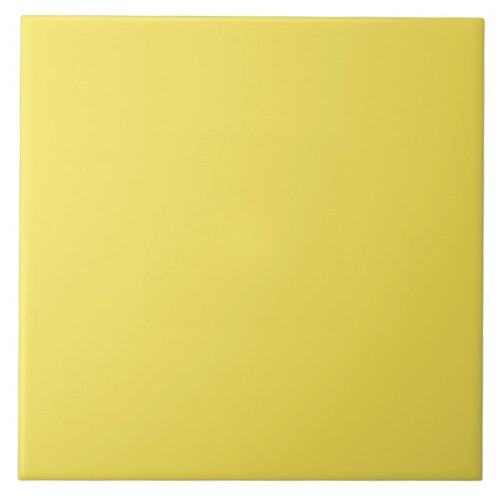 Minimalist Twisted Lemon Yellow Solid Color Ceramic Tile