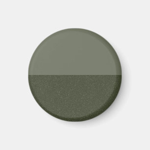 Minimalist Two-Tone Moss Green Magnet – Customize