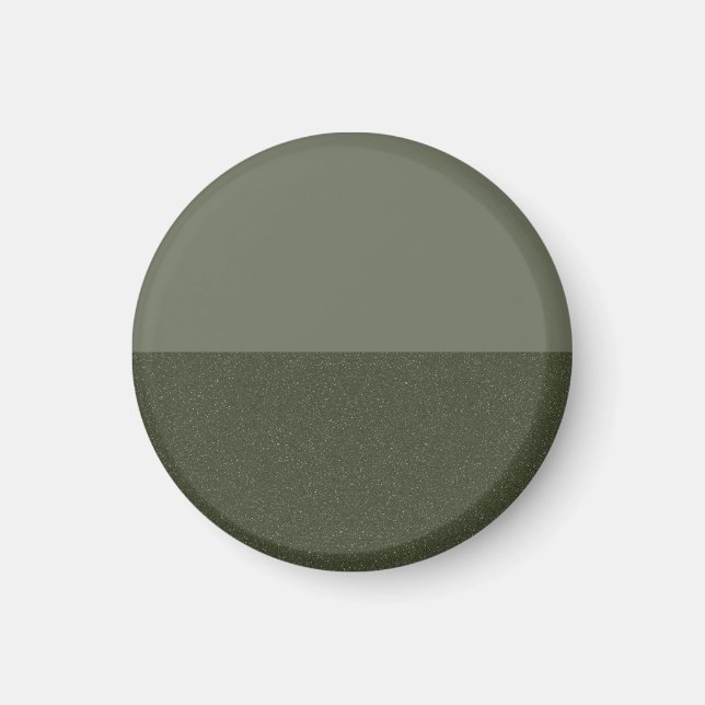 Minimalist Two-Tone Moss Green Magnet – Customize (Front)