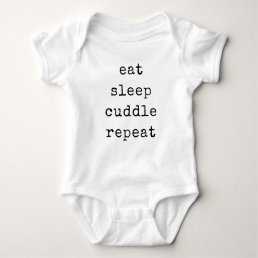 Minimalist typewriter | Custom text Gender Neutral Baby Bodysuit