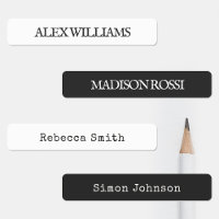 Minimalist Typewriter | Waterproof Name Labels