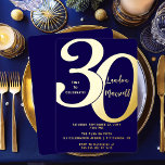 Minimalist Typography 30 30th Birthday Party Foil Invitation<br><div class="desc">Simple,  minimalist and so sleek and elegant,  this "30" typography 30th Birthday Invitation is sure to please the most discerning of recipients.  For the party of the year,  there is no better way to say "Let's Celebrate!"</div>