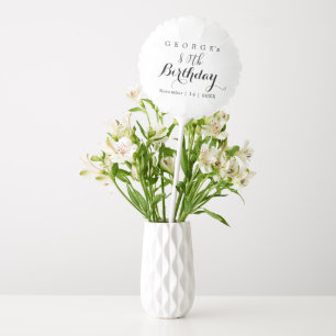Minimalist Typography Birthday Party Design  Balloon