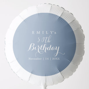 Minimalist Typography Birthday Party Design Balloon