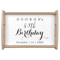 Minimalist Typography Birthday Party Design