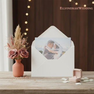 Minimalist Typography Boutique Photo Envelope Liner